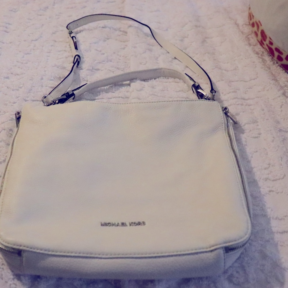 Genuine Michael Kors White Hobo Bag